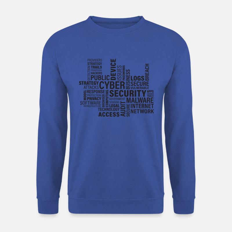 Cyber Wortwolke - Unisex Pullover - Royalblau