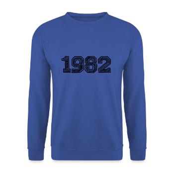 1982 - Unisex Sweatshirt - royal blue - Front - Alina (178cm) & Michal (187cm)