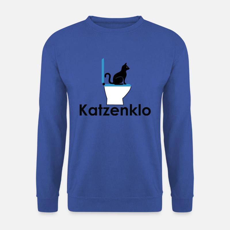 Litter box blue with writing - Unisex Sweatshirt - royal blue