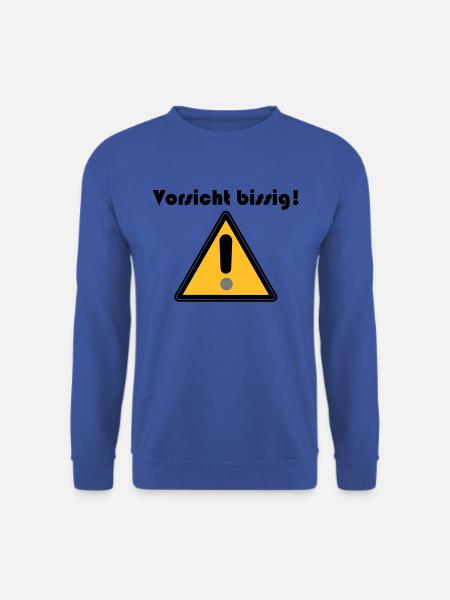 Vorsicht bissig - Unisex Pullover - Royalblau