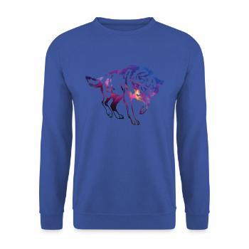 bad wolf gradient pattern - Unisex Sweatshirt - royal blue - Front - Alina (178cm) & Michal (187cm)