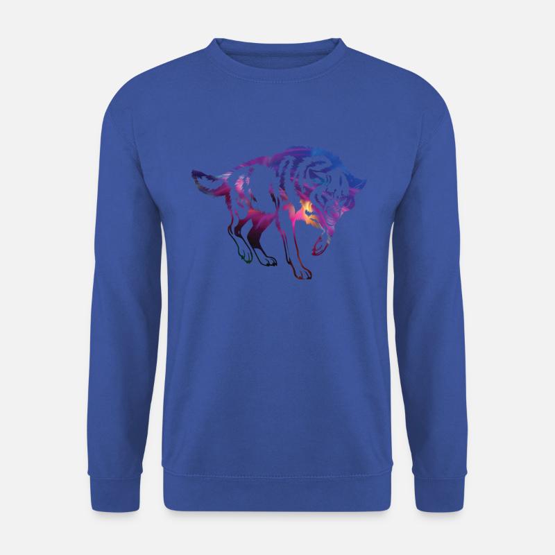 bad wolf gradient pattern - Unisex Sweatshirt - royal blue