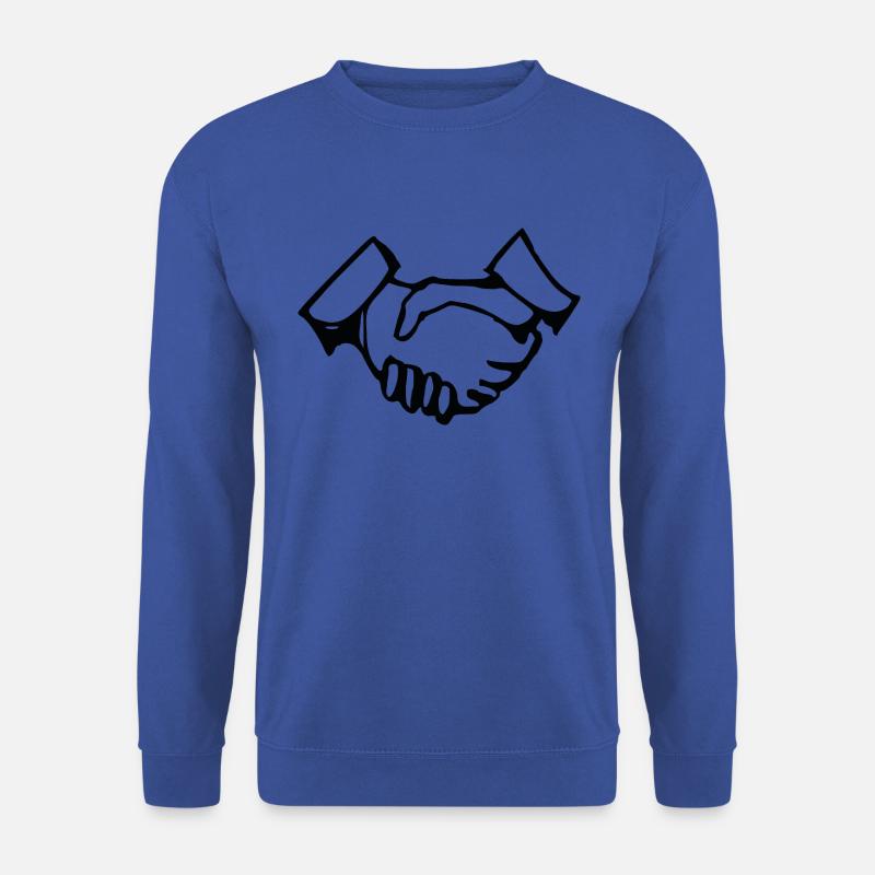 Abschluss Geschäft Deal CEO Dealmaker Handschlag - Unisex Pullover - Royalblau