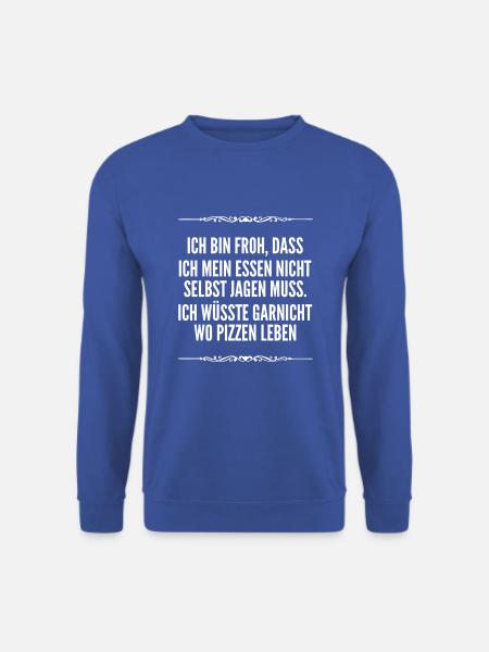 keine Ahnung wo Pizzen leben - Unisex Pullover - Royalblau