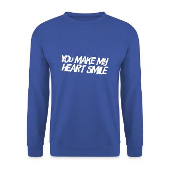 you are my sweetheart - Unisex Sweatshirt - royal blue - Front - Alina (178cm) & Michal (187cm)