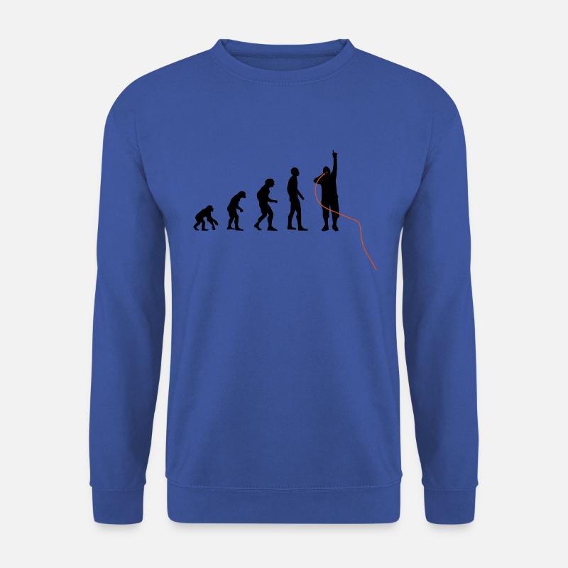 Evolution DJ Rapper Sänger Musiker - Unisex Pullover - Royalblau
