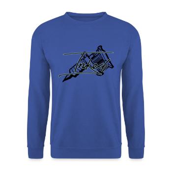 Tattoo machine inked tattoo - Unisex Sweatshirt - royal blue - Front - Alina (178cm) & Michal (187cm)