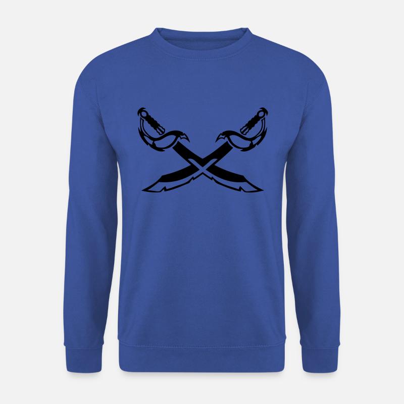 Säbelkreuz Schwert 202 - Unisex Pullover - Royalblau