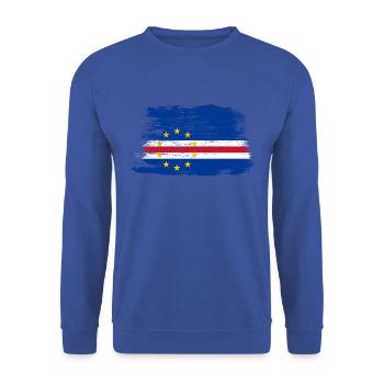 Cape Verde Cape Verde Cabo Verde flag gift - Unisex Sweatshirt - royal blue - Front - Alina (178cm) & Michal (187cm)