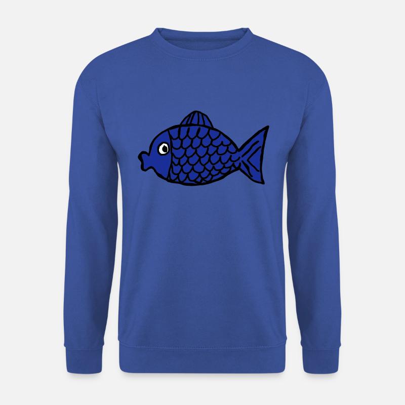 Blauer Fisch - Unisex Pullover - Royalblau