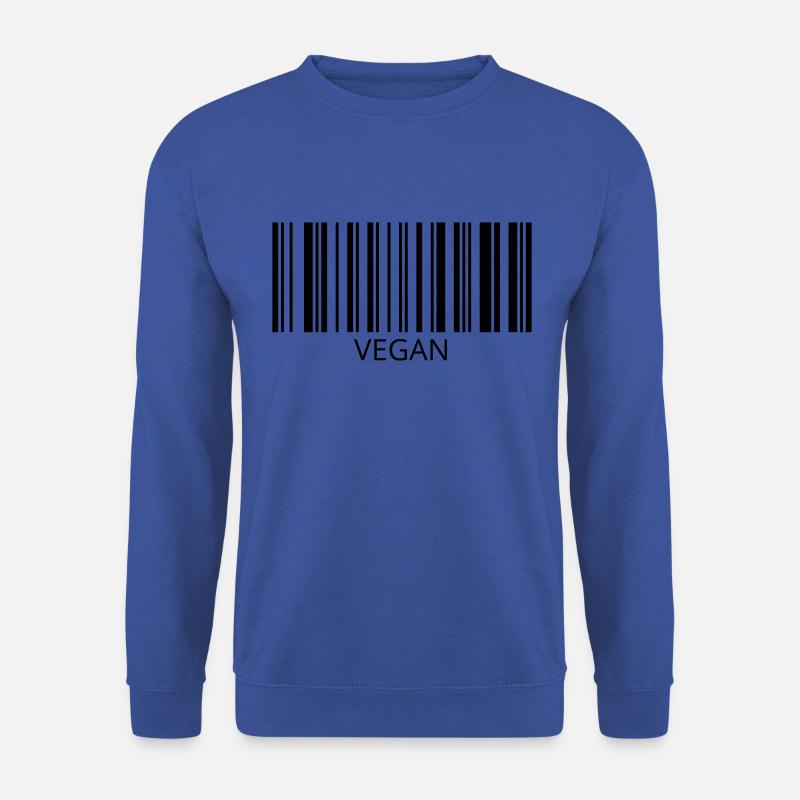 VEGAN code à barres - Sweat-shirt Unisexe - bleu royal