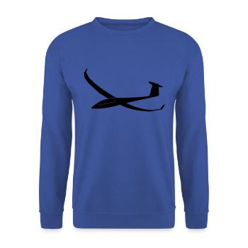 Arcus Segelflieger gleiten Geschenk Flieschen - Unisex Pullover - Royalblau - Vorne - Alina (178cm) & Michal (187cm)