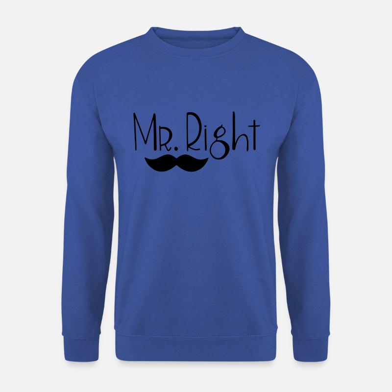 Mr. Right - Unisex Pullover - Royalblau
