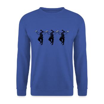 Horon dance - Unisex Sweatshirt - royal blue - Front - Alina (178cm) & Michal (187cm)
