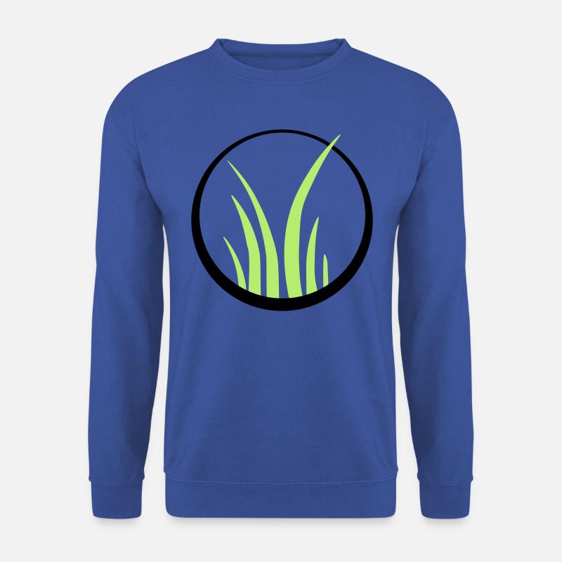 grass grass lawn logo - Unisex Sweatshirt - royal blue