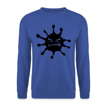 Virus-Krankheit-Symbol böse - Unisex Pullover - Royalblau - Vorne - Alina (178cm) & Michal (187cm)