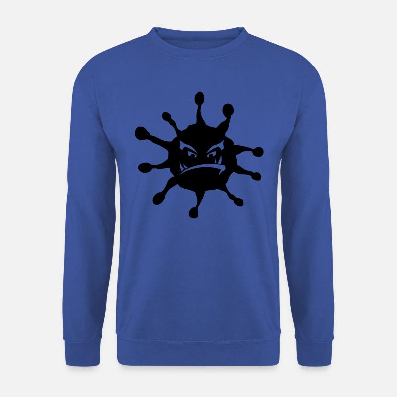 Virus-Krankheit-Symbol böse - Unisex Pullover - Royalblau