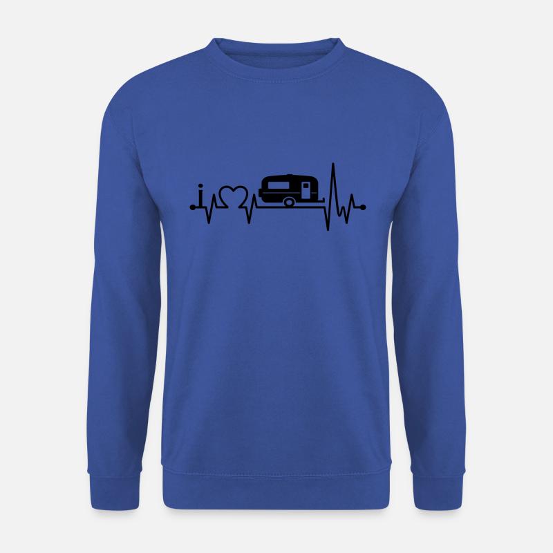 I love Camping - Geschenk Campen Natur - Unisex Pullover - Royalblau