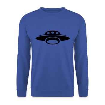 UFO extraterrestrial flying saucer 1 - Unisex Sweatshirt - royal blue - Front - Alina (178cm) & Michal (187cm)