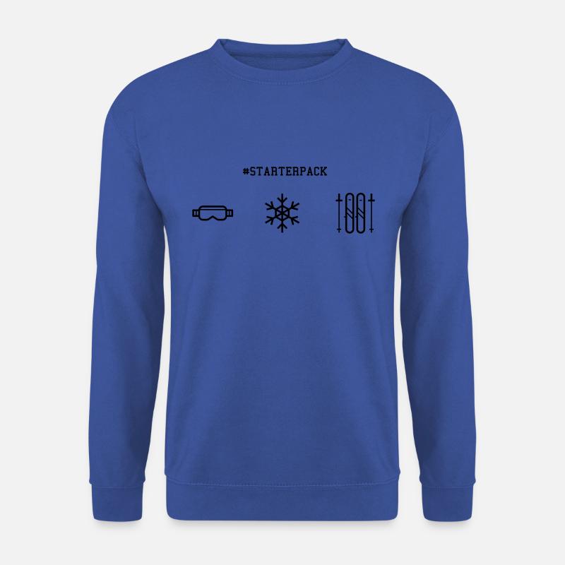 Starterpack Skifahrer - Unisex Pullover - Royalblau