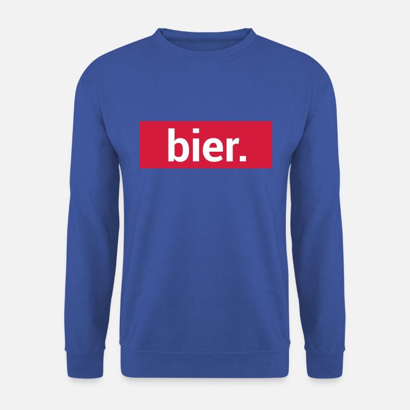 bier. - Unisex Pullover - Royalblau