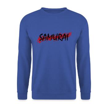 samouraï - Sweat-shirt Unisexe - bleu royal - Devant - Alina (178cm) & Michal (187cm)