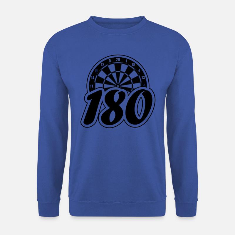Dartscheibe 180 Darts Dartpfeil Dartspieler - Unisex Pullover - Royalblau
