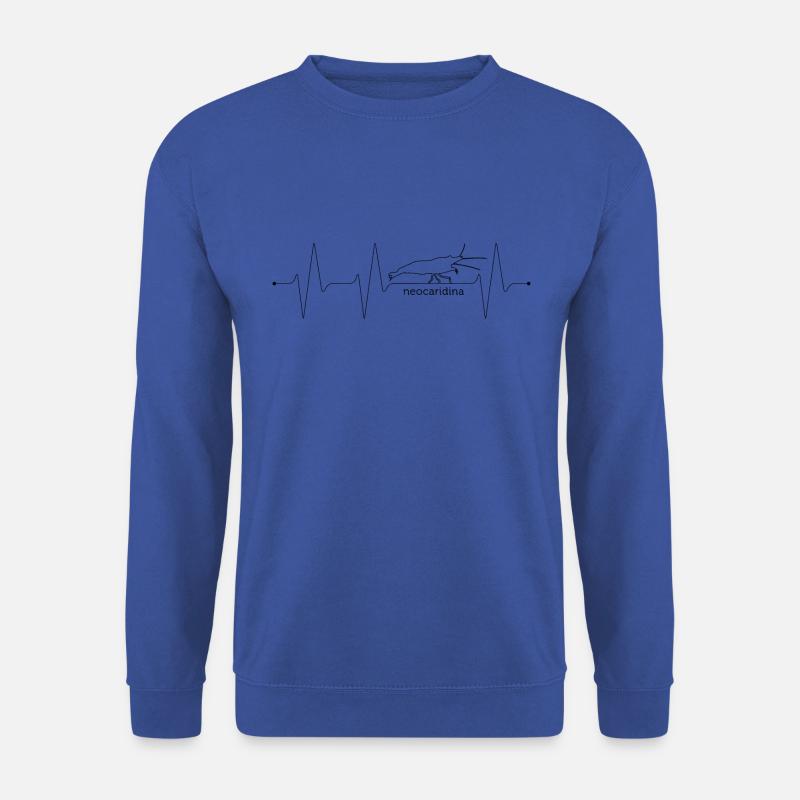 Garnele Neocaridina Herzschlag - Unisex Pullover - Royalblau