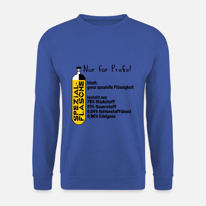 Spezialflasche mit der ganz speziellen Flüssigkeit - Unisex Pullover - Royalblau