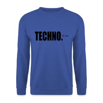 techno - Unisex Sweatshirt - royal blue - Front - Alina (178cm) & Michal (187cm)