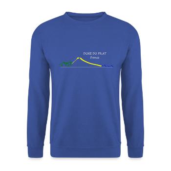 DUNE DER PILAT-ZEICHNUNG - Unisex Pullover - Royalblau - Vorne - Alina (178cm) & Michal (187cm)