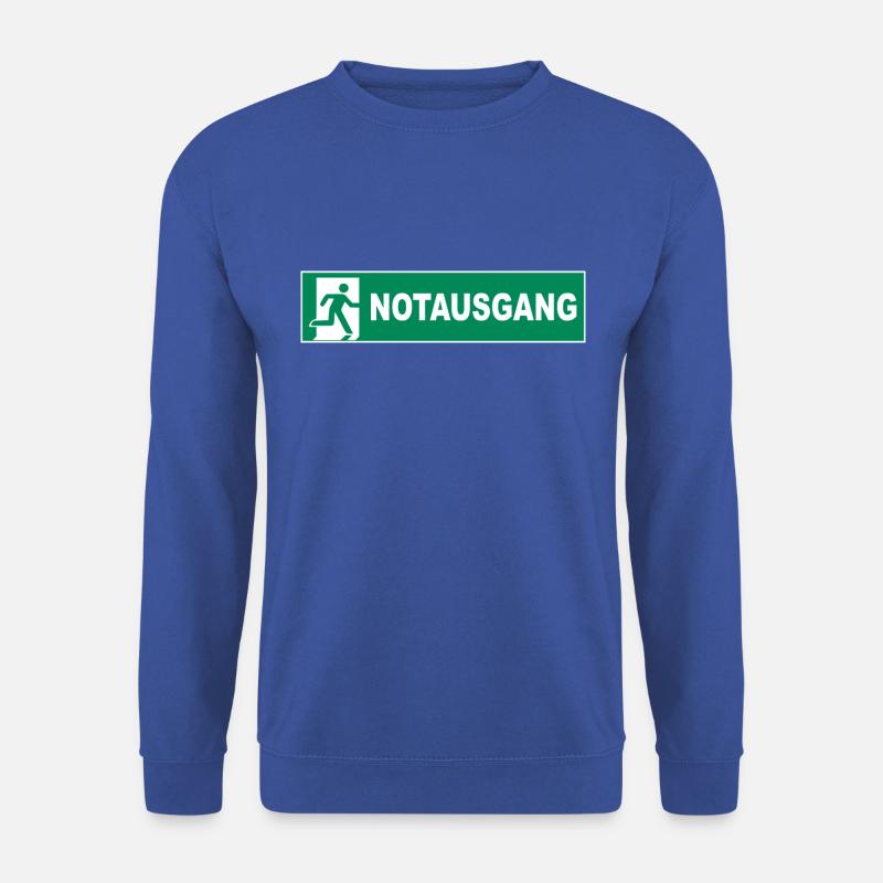 The real emergency exit! - Unisex Sweatshirt - royal blue