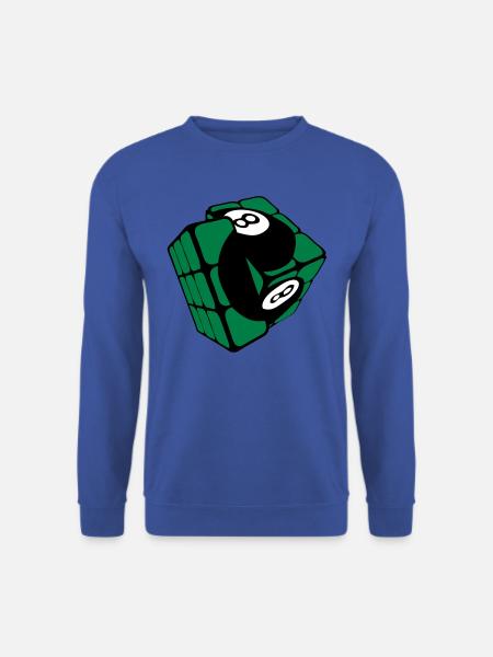 Würfel Billardkugel-Rubi-Form - Unisex Pullover - Royalblau