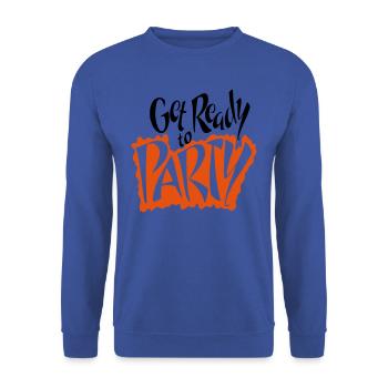 Get Ready to Party Fêter flirter les potes - Sweat-shirt Unisexe - bleu royal - Devant - Alina (178cm) & Michal (187cm)