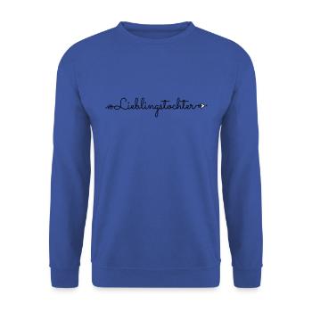 Fille préférée meilleure fille disant cadeau - Sweat-shirt Unisexe - bleu royal - Devant - Alina (178cm) & Michal (187cm)