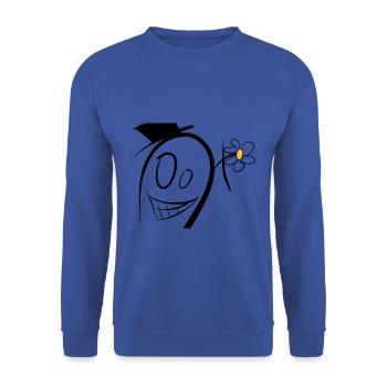 Crazy male - Unisex Sweatshirt - royal blue - Front - Alina (178cm) & Michal (187cm)