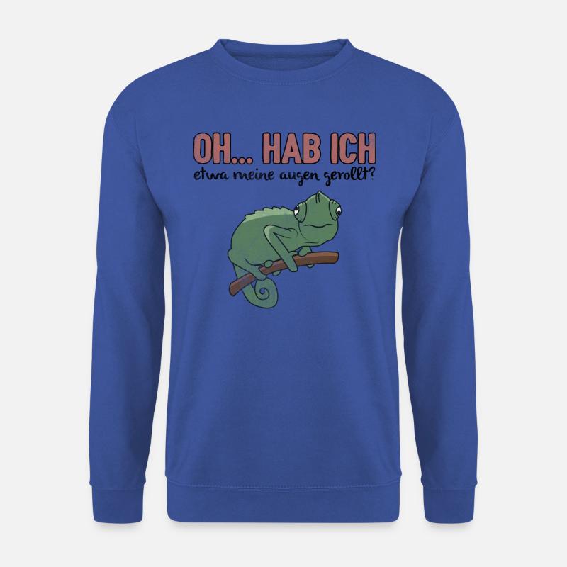 Lustiges Chamäleon > Augen Rollen > Reptilien - Unisex Pullover - Royalblau