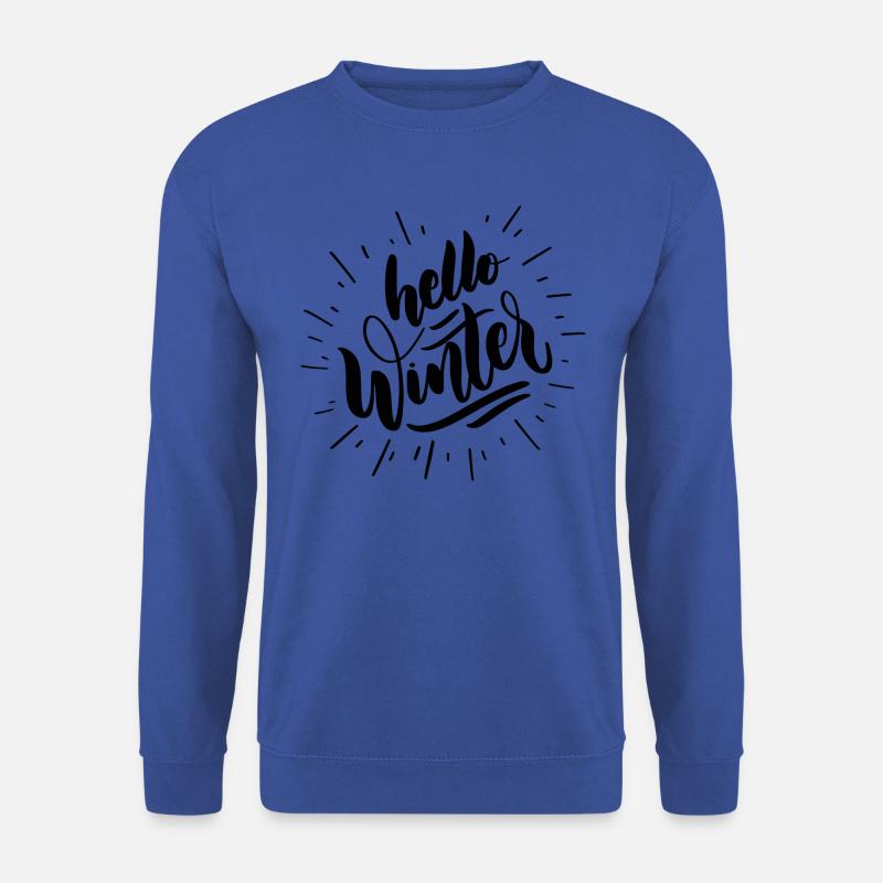 Hello winter - Unisex Pullover - Royalblau