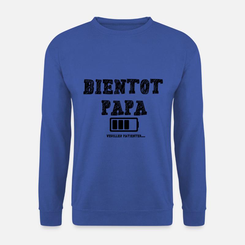 Bald Vater - Unisex Pullover - Royalblau