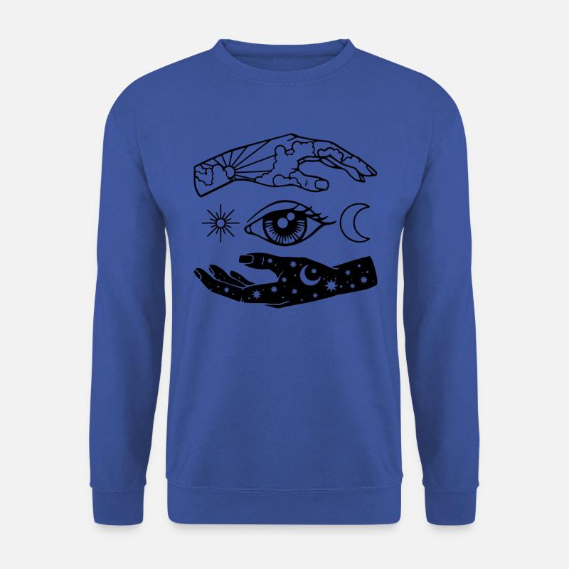 Eye with hands, gift idea - Unisex Sweatshirt - royal blue