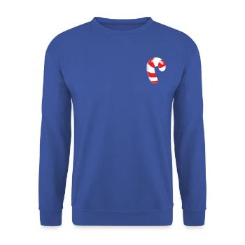 Sweet Sugar Candy Zuckerstange - Unisex Pullover - Royalblau - Vorne - Alina (178cm) & Michal (187cm)
