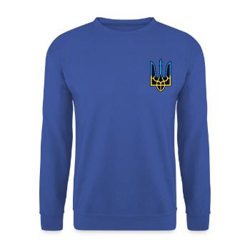 Ukraine - Sweat-shirt Unisexe - bleu royal - Devant - Alina (178cm) & Michal (187cm)