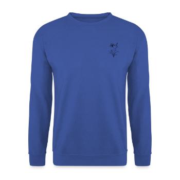 Lily Light: Delicate Contours of Beauty - Unisex Sweatshirt - royal blue - Front - Alina (178cm) & Michal (187cm)