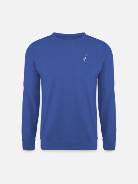 grey heron - Unisex Sweatshirt - royal blue