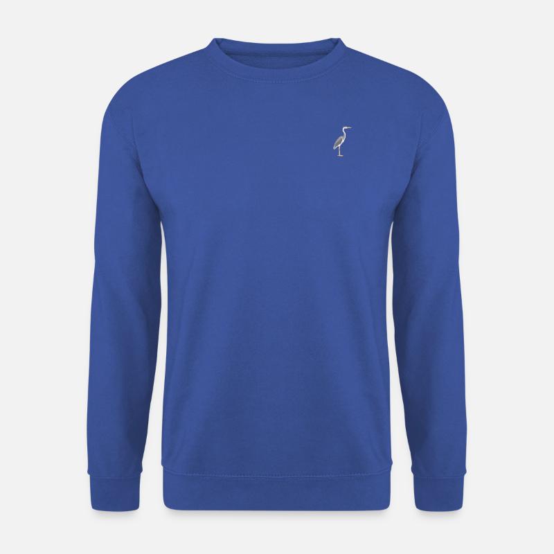 grey heron - Unisex Sweatshirt - royal blue