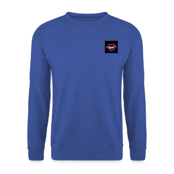 Battement de cœur pour l’amour - Sweat-shirt Unisexe - bleu royal - Devant - Alina (178cm) & Michal (187cm)