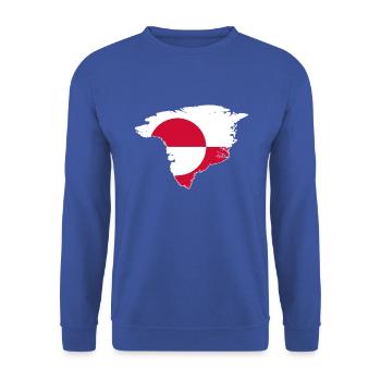 Greenland - Unisex Sweatshirt - royal blue - Front - Alina (178cm) & Michal (187cm)