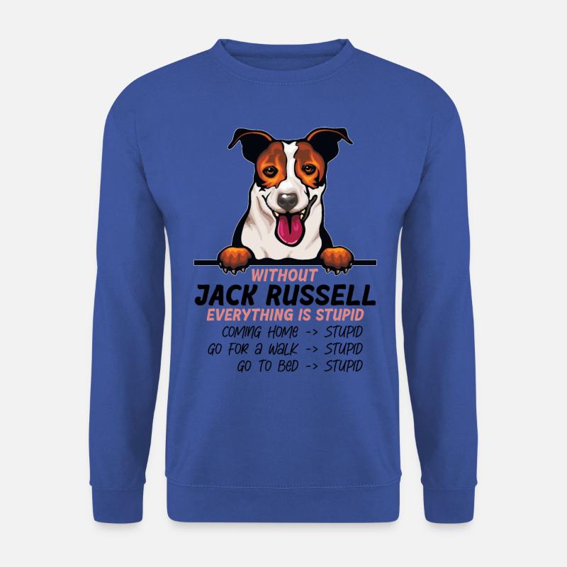 Ohne Jack Russell ist alles doof - Unisex Pullover - Royalblau