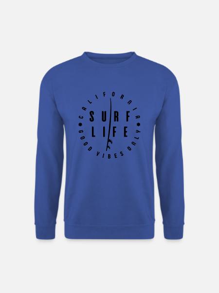 California Surf Club - Good Vibes Only - Unisex Pullover - Royalblau