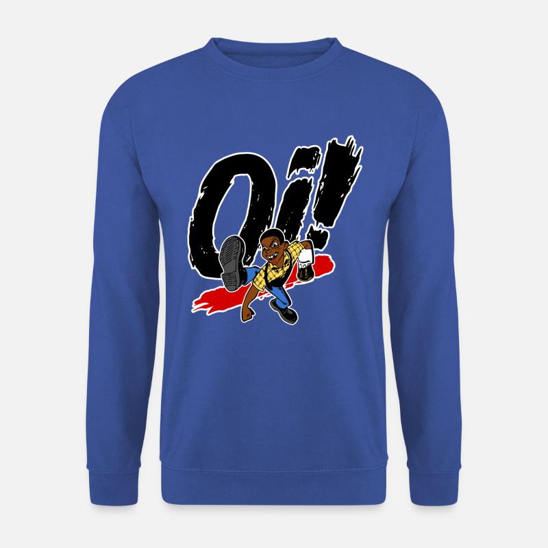 Oi! – Dancing Skinhead (colored III) - Unisex Pullover - Royalblau